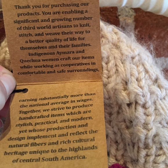 *final markdown* ALPACA WOOL Crochet Knit Cap - Picture 6 of 7